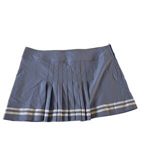 NWT Plus Size Blue Pleated Tennis Micro Mini Skirt Wmns 16 Preppy
